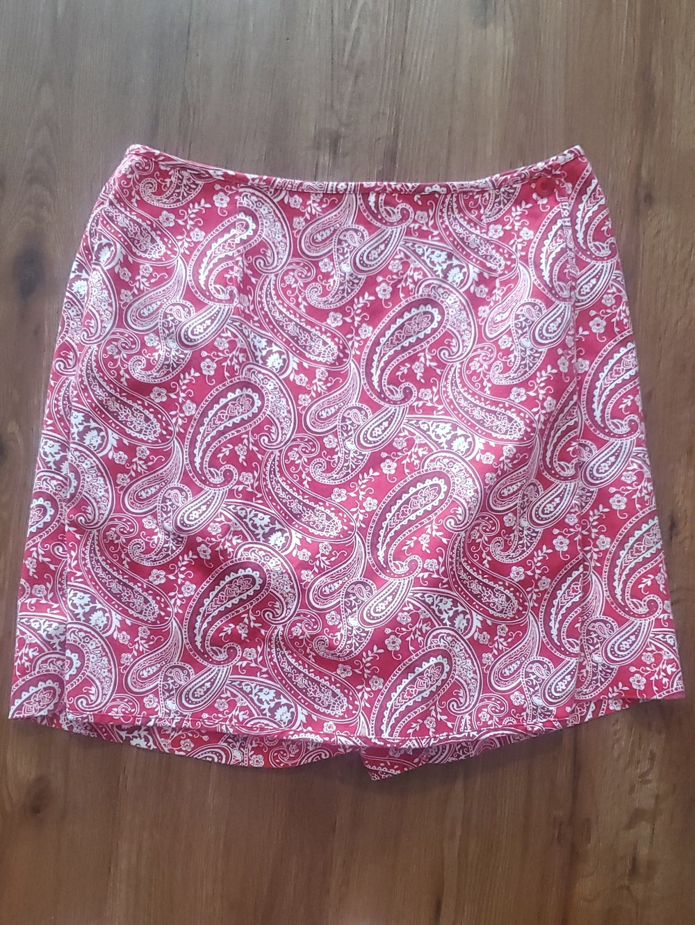 Charter Club Red Paisley Mini Skort